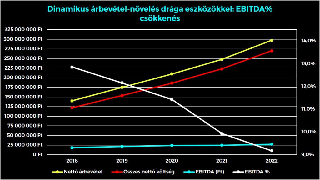 Egy lehetséges út az árbevétel-növelésre az eredményesség csökkenése nélkül